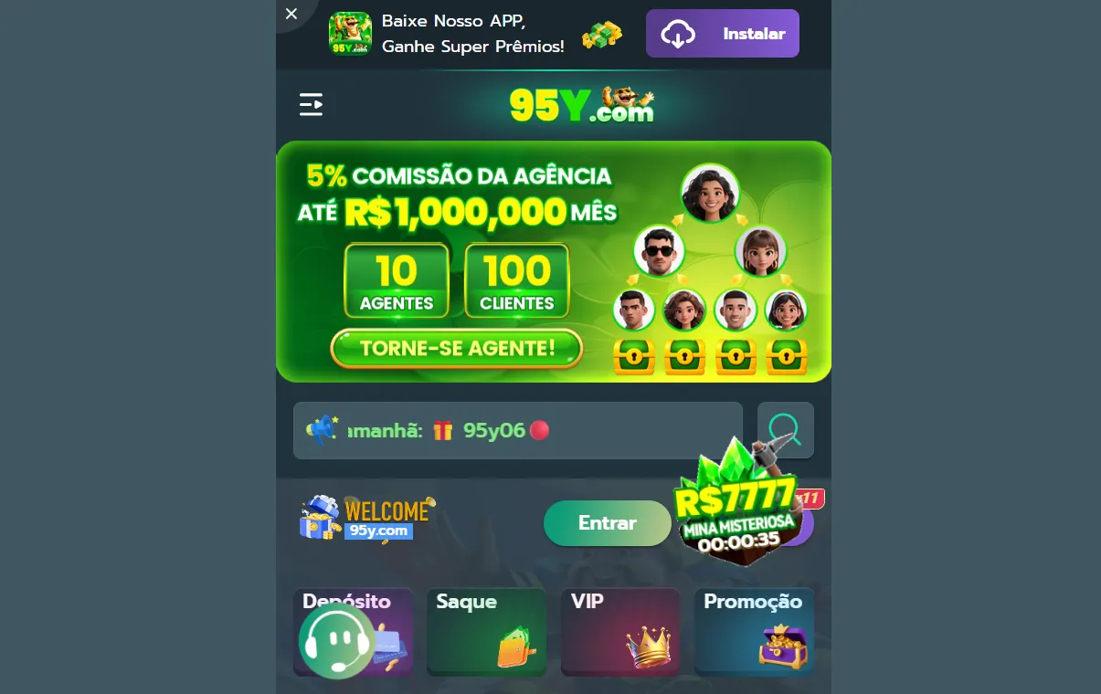95Y plataforma de apostas online moderna e diversificada