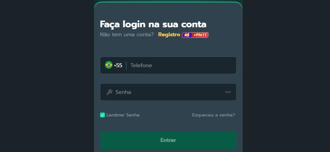 Entrar perguntas frequentes